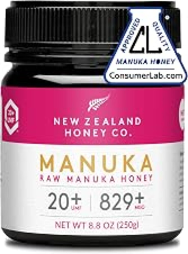 Raw Manuka Honey UMF 20+ MGO 829+, UMF Certified, 3rd Party Tested, 8.8oz | High potency grade for immune support & skin care rituals, UMF certified & 3rd party lab tested, raw monofloral, traceable