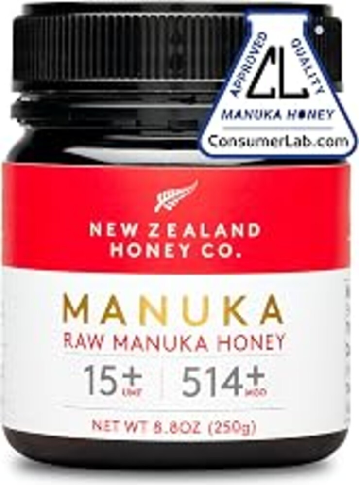 Raw Manuka Honey UMF 15+ MGO 514+, UMF Certified, 3rd Party Tested, 8.8oz | Immune support grade for daily defense, UMF certified & 3rd party lab tested, raw monofloral New Zealand manuka, traceable