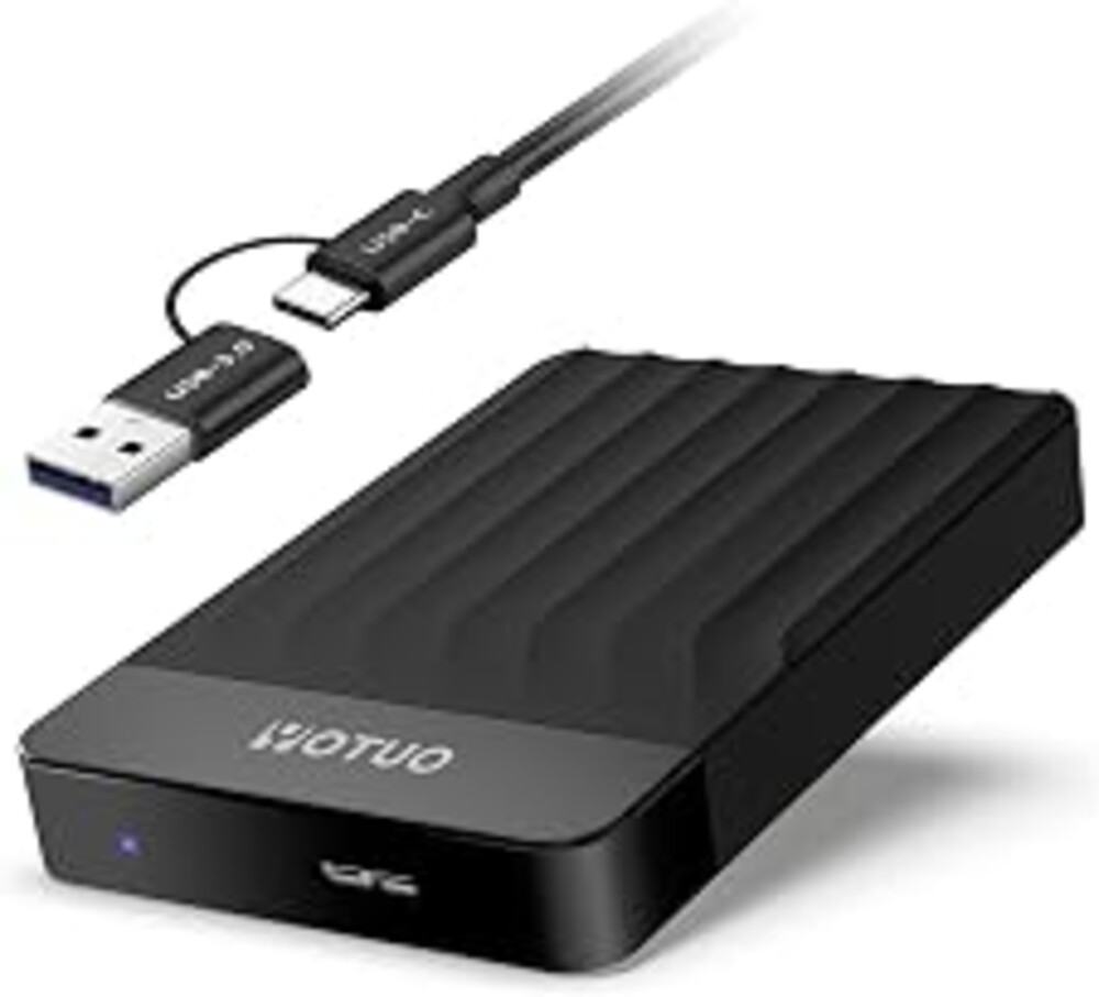 YOTUO 1TB External Hard Drive, Portable Storage Expansion HDD, USB 3.0 & USB-C for PC, Mac, Desktop, Laptop, Smartphone, PS4, Xbox One, Xbox 360, Office & Game, Black