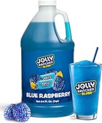 JOLLY RANCHER® SLUSH Blue Raspberry Slushie Mix Syrup Machine-Ready 1/2Gal | 5:1 concentrate mix for snow cone syrup, frozen drink machine use, granitas and shaved ice syrup, frozen drinks beverage mix