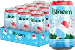 Bloom Pop Prebiotic Soda, Gut Health Support, Rocket Blast, 12 Pack | Clinically backed prebiotics support digestion and hydration with a crisp, refreshing soda experience.