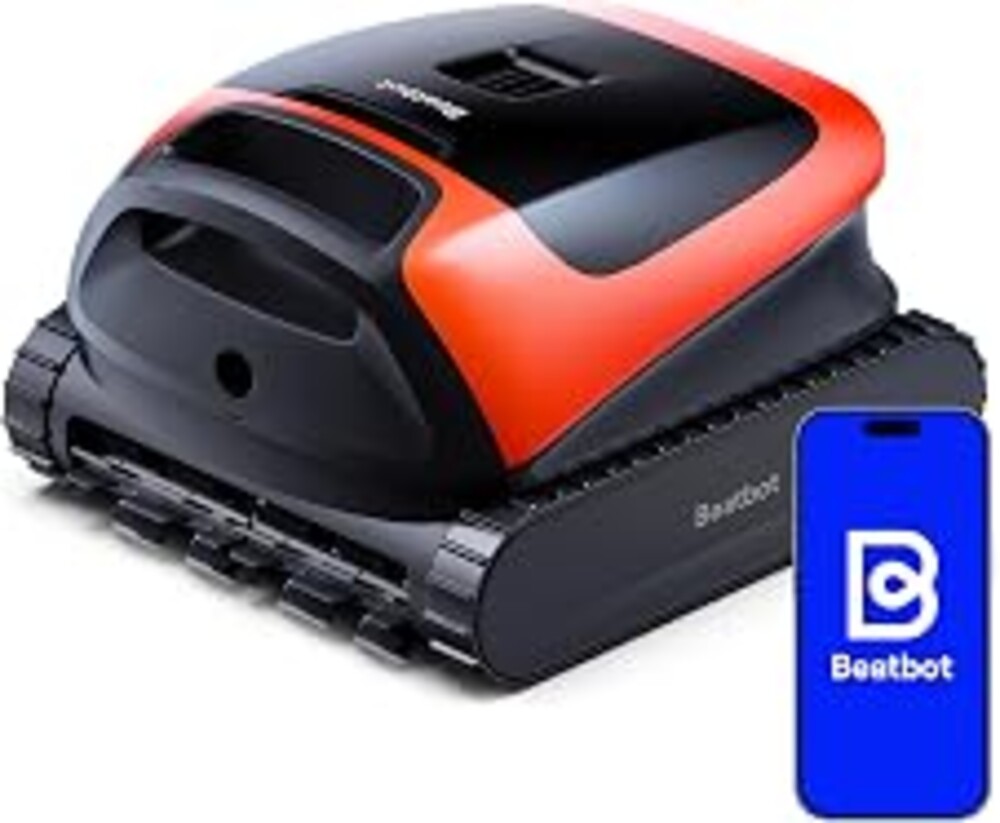 Beatbot Sora 30 Pool Vacuum Robot with Smart Surface Parking, Shallow-Area Cleaning, 6800GPH Suction Power, 5L Capacity for Pools Up to 3229 sq. ft, Tangerine