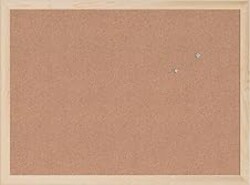 U Brands Cork Bulletin Board, 18" x 24" Inches, Light Birch Wood Frame (265U00-01)