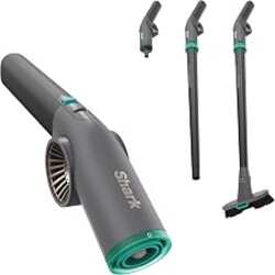 Shark BlastBoss, All-in-One Air Blasting System with BlastBroom, AB2111 | Precision Nozzle, Extension Wand, Indoor/Outdoor Cleaning, 0-190 MPH, Cordless Handheld Blower, Rechargeable, Charcoal
