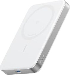 Anker MagGo Power Bank, 10,000mAh Qi2-Certified 15W Portable Charger | Slim and Fast MagSafe-Compatible Battery Pack, Ergonomic Design, for iPhone 16 / 15 / 14 / 13 Series and More