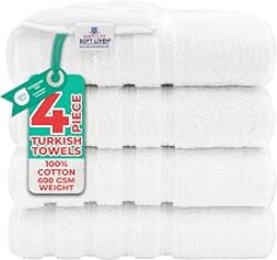 American Soft Linen 100% Cotton Luxury Turkish Towels, 4 PC Bath Towel Set | Soft Absorbent Quick Dry OEKO Tex Standard 100 Certificated Durable Machine Washable Premium Hotel Quality