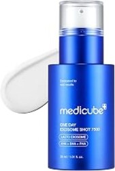 medicube Exosome Shot Zero 7,500 PPM Spicule Facial Serum | Liquid Skin Booster Serum with Exosome, AHA+BHA+PHA - Pore Care, Dead Skin Cells, Skin Texture, Korean Skincare, 1.01 fl.oz