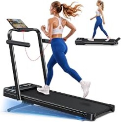 Cardirun Walking Pad with 12% Auto Incline & Handle Bar, Foldable Treadmill | 375 LBS Capacity, Quiet 3.5HP Brushless, Max 7.6 MPH, Portable Under Desk Treadmill for Home Office with App & Remote Control