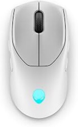 Alienware Wireless Gaming Mouse AW720M, 26000 DPI, 8 Buttons | Tri-Mode, USB-C Dongle, 16.8M AlienFX Lighting, Fast Charging, 420 Hour Runtime, 650 IPS, Ambidextrous Design, Lunar Light