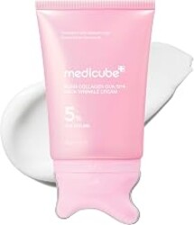 medicube PDRN Collagen Gua Sha Neck Wrinkle Cream - Firming, Contour Care | Built-In Gua Sha Massager with Volufiline 5% - For the Look of Fine Lines, Jawline, Neck, Décolleté, Korean Skincare, 3.17 oz