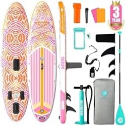 Niphean Inflatable Stand Up Paddle Board with SUP Accessories | 10’6’’ SUP, Anti-Slip EVA Deck, 450 lbs Capacity Inflatable Paddle Boards for Adults & Youth of All Skill Levels