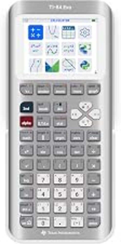 TI-84 Evo Graphing Calculator Texas Instruments, Silver | Intuitive Icon-based Homescreen, USB-C Charging, Python Programming, Faster Performance, Bigger Graphs than TI-84 Plus CE