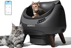 CATLINK Open-X Open-Top Automatic Litter Box, Large, Multi-Cat, Grey | Always-Open Safe Exit, 2.4G & 5G WiFi, AI Waste Analysis, Health Monitor, App Control, Odor Free, Easy to Use, Whisper-Quiet