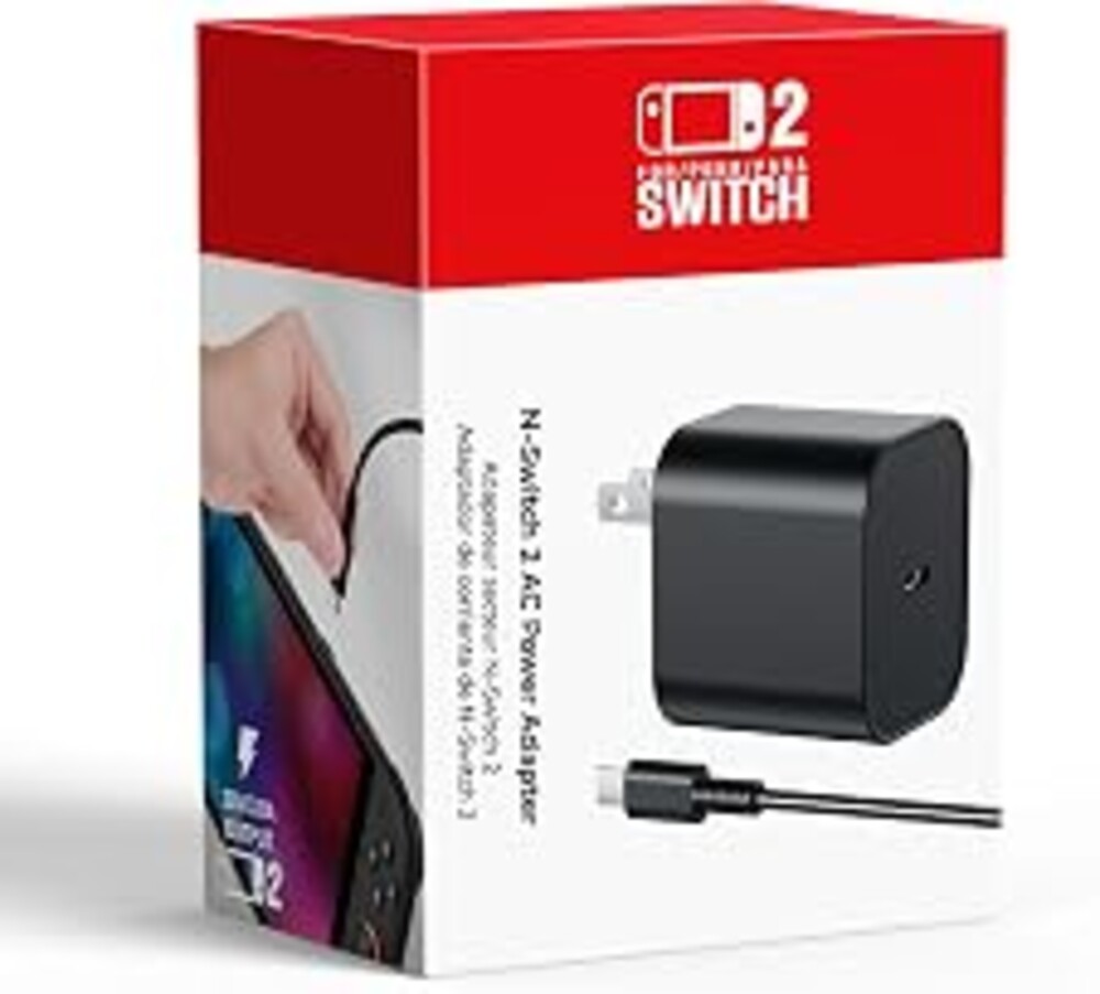 Switch 2 Charger - 60w AC Power Adapter for Nintendo 2/1, PD3.0 Fast Charging with 5FT/1.5M Cable for OLED/Lite/Steam Deck - 20V/3A Support 4K TV Dock, Wii[ Replacement for Original Switch 2 Charger ]