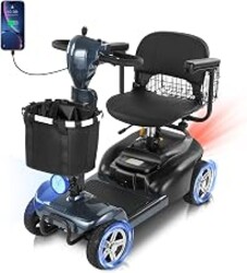 20Miles Mobility Scooter for Seniors/Adults,All Terrain Mobility Scooter | FSA Eligible,Lithium Battery,with Taillight,GPS Tracker,USB Charging,300LBS Capacity,350W Dual Baskets