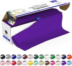 Grandipity Plastic Table Cloth Roll - 54in x 300 Ft. Table Cover Purple | Plastic Table Cloths for Parties Disposable with Cutter Box - Cut to Size Disposable Tablecloths for Rectangle & Round