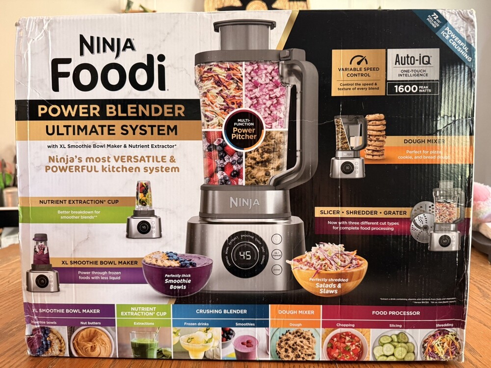 Ninja Foodi Power Blender System  SS401 72 Oz Silver NEW