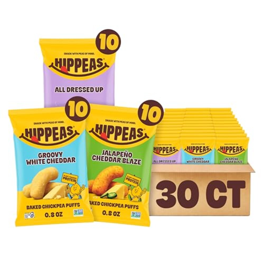Hippeas Chickpea Puffs, Variety Pack, Gr