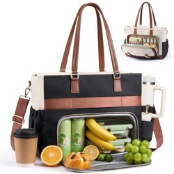 LOVEVOOK 2 in 1 Laptop Lunch Bag for Wom