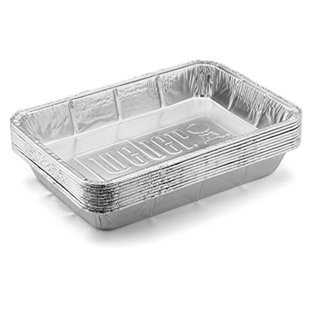 Weber® Large Aluminum Drip Pans, 10‑Pack