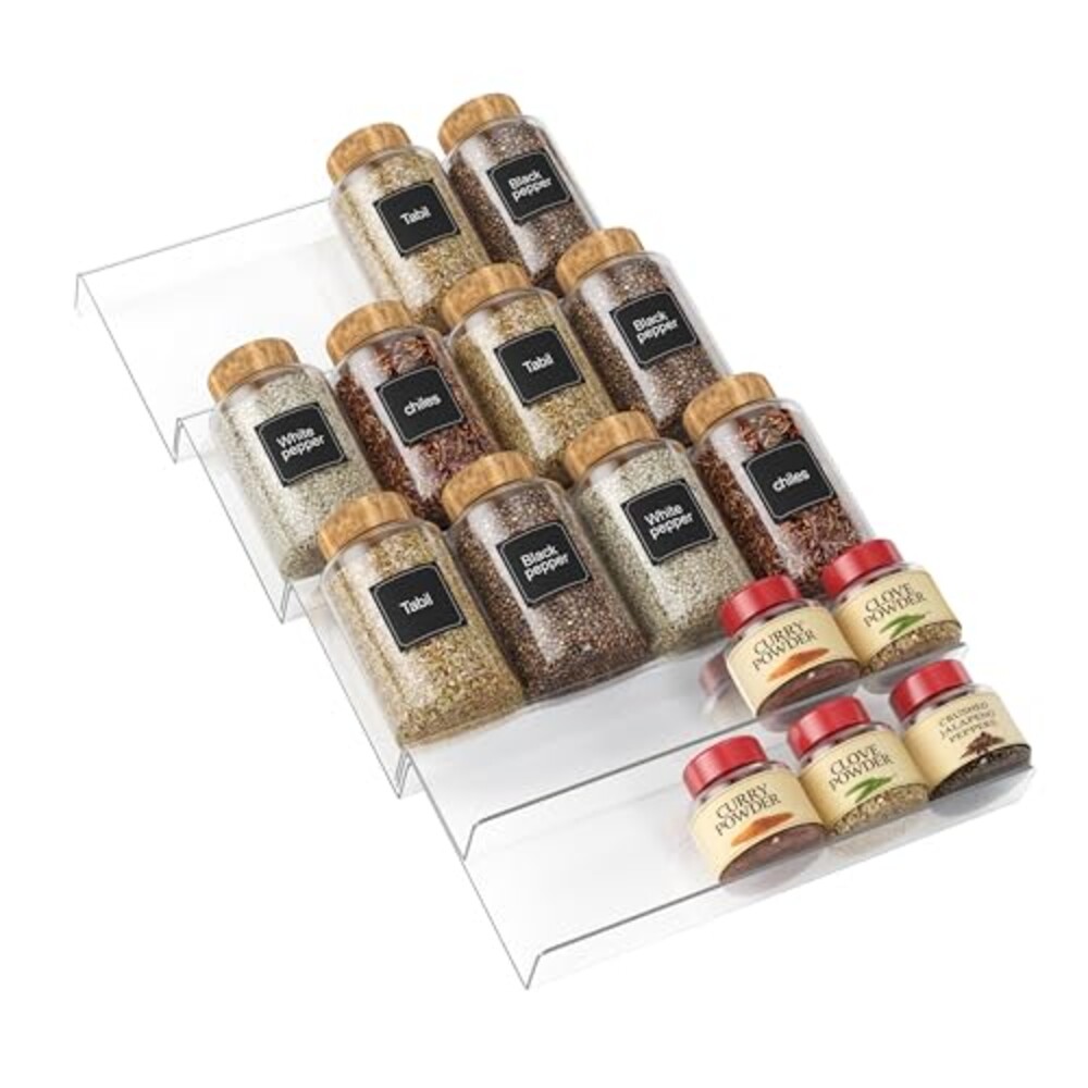 DOADW Spice Drawer Organizer Clear (Jars