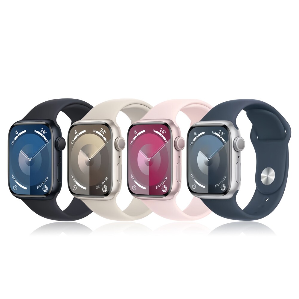 Apple Watch Series 9 41mm 45mm GPS + WiFi + Cellular Unlocked Aluminum Case-Mint
