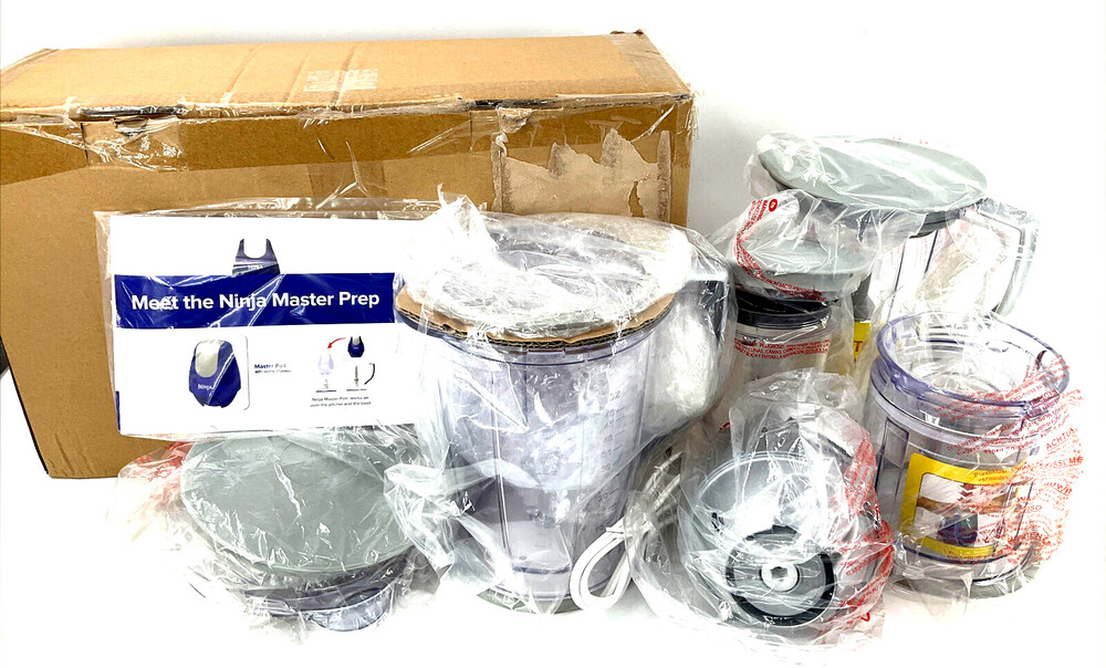 Ninja QB900QP 30 Platinum Food Processor Countertop Blender Chopper NEW COMPLETE