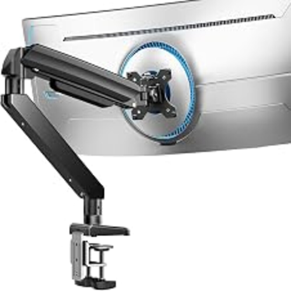 ErGear Heavy Duty Monitor Arm for 13-49″ Ultrawide Screens, 37.4 lbs Capacity, Full Motion Monitor Desk Mount, Rock-Solid Support, Dual C-Clamp & Grommet Mount, VESA 75x75/100x100mm