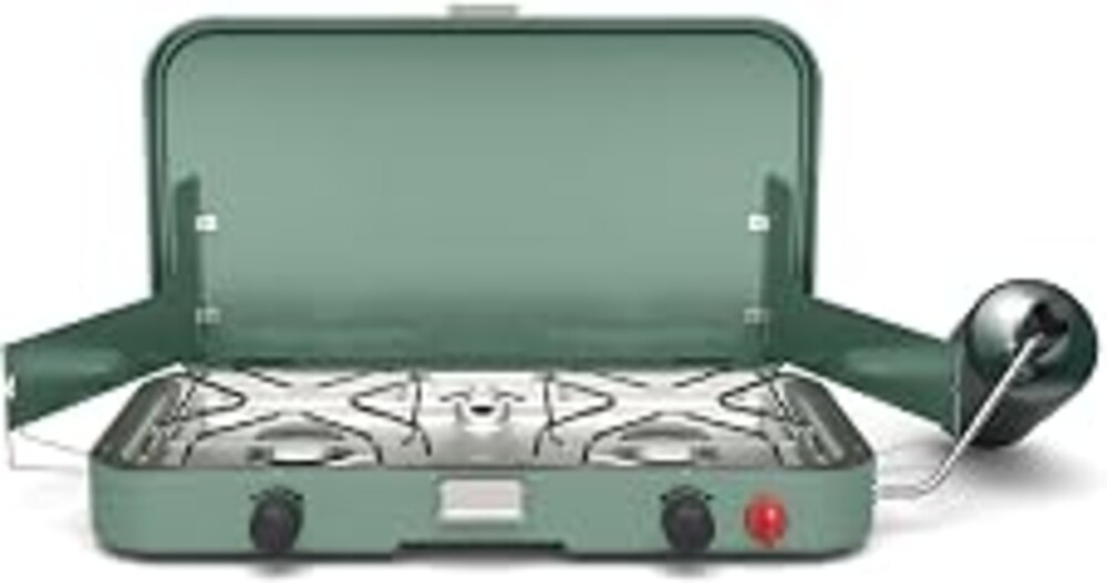 Coleman Cascade 222 2-Burner Camping Stove, Portable Cooktop with 22,000 BTUs, Matchless Lighting, & Dual Wind Guards, Great for Outdoor Cooking, Camping, Tailgating, Grilling, BBQs, & More