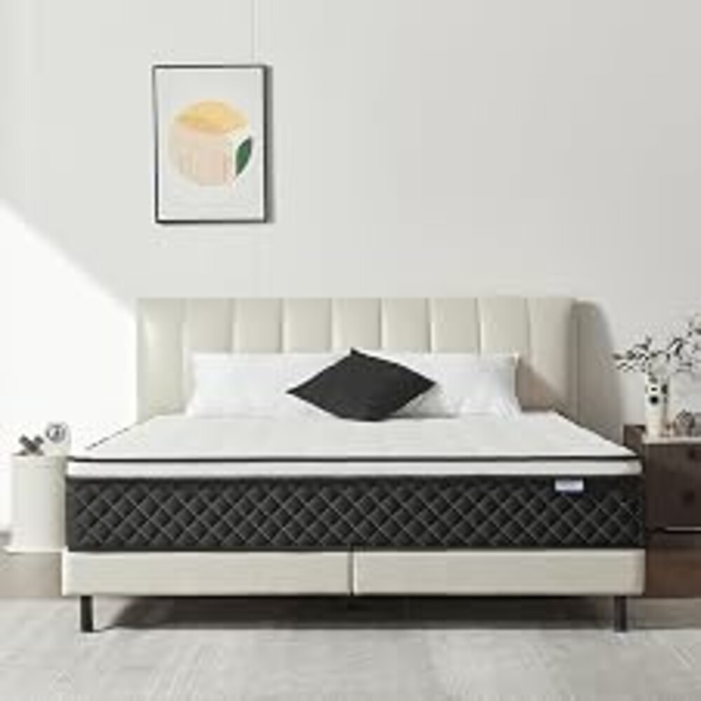 Vaeluna Full Size Mattress, 12 Inch Full Mattress in a Box, Pocket Spring | Memory Foam, Medium Firm, Motion Isolation, Lumbar Support, Pressure Relief, Breathable Comfort