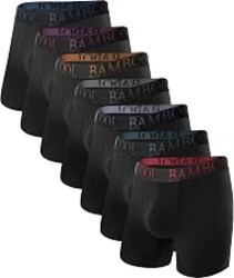 BAMBOO COOL Ultra Soft & breathable Mens Underwear Boxer Briefs Pack | Natural Bamboo Fabric‌,No Ride Up,Softer&Cooler than Cotton,Lightweight&breathable,Daily Wear,Outdoor