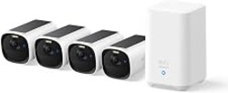 eufy Security eufyCam E40 4-Cam Kit, 2K MaxColor Night Vision，Built-in 16GB | Solar Security Camera, Integrated Solar Panel, Local Storage, No Monthly Fee, Easy Set-up, IP66，Advanced PIR and AI Detection