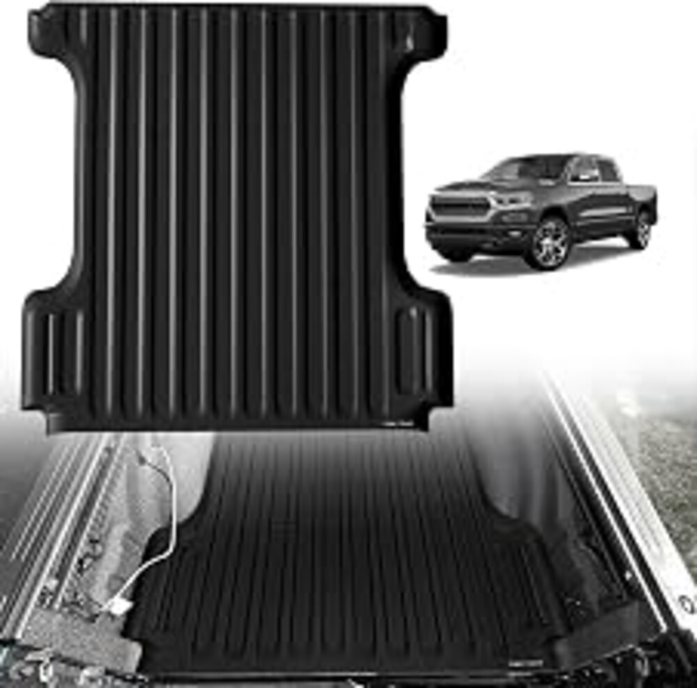 TripleAliners 5.7FT Truck Bed Mat for 2019-2026 Ram 1500&2019-2024 New Body | (& RHO 67.4" Short Bed, Not for Rambox) All Weather TPE Bed Liner w/ Raised Wall, Custom Fit, Anti-Slip, for Ram Accessories