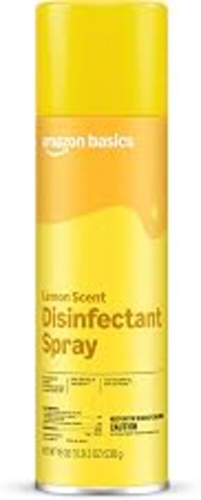 Amazon Basics Disinfectant Spray, Lemon, 19 OZ, Pack of 1