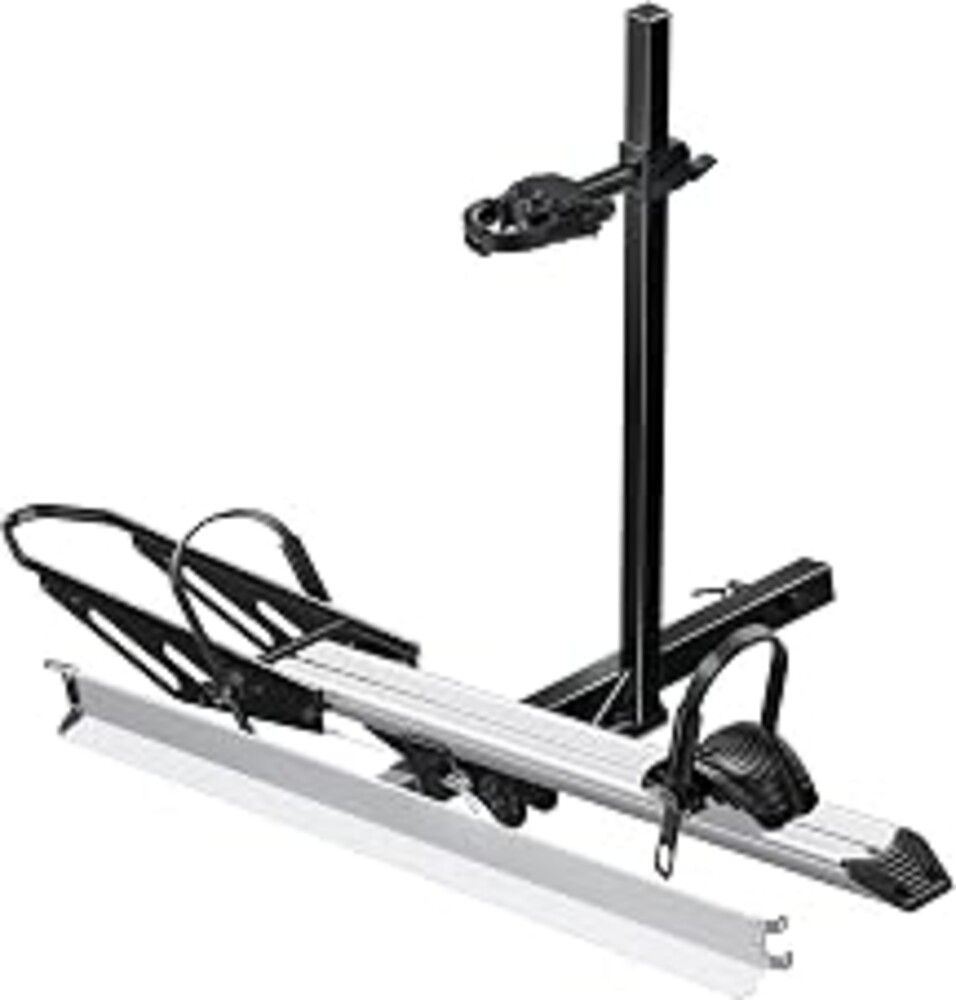 Young Hitch Mount Single Bike Rack with Ramp, 100 lbs Capacity | For Electric Bike, Bike Carrier for Truck, Trailer, RV, SUV