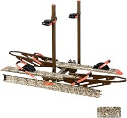 Young Hitch Bike Rack for 2 E-Bikes, Heavy Duty Platform Carrier, 200lbs Capacity, Foldable, Fat Tire, Electric Bike, Hitch Mount, SUV, Truck, RV, Car, 2" Receiver, Anti-Wobble, Camo
