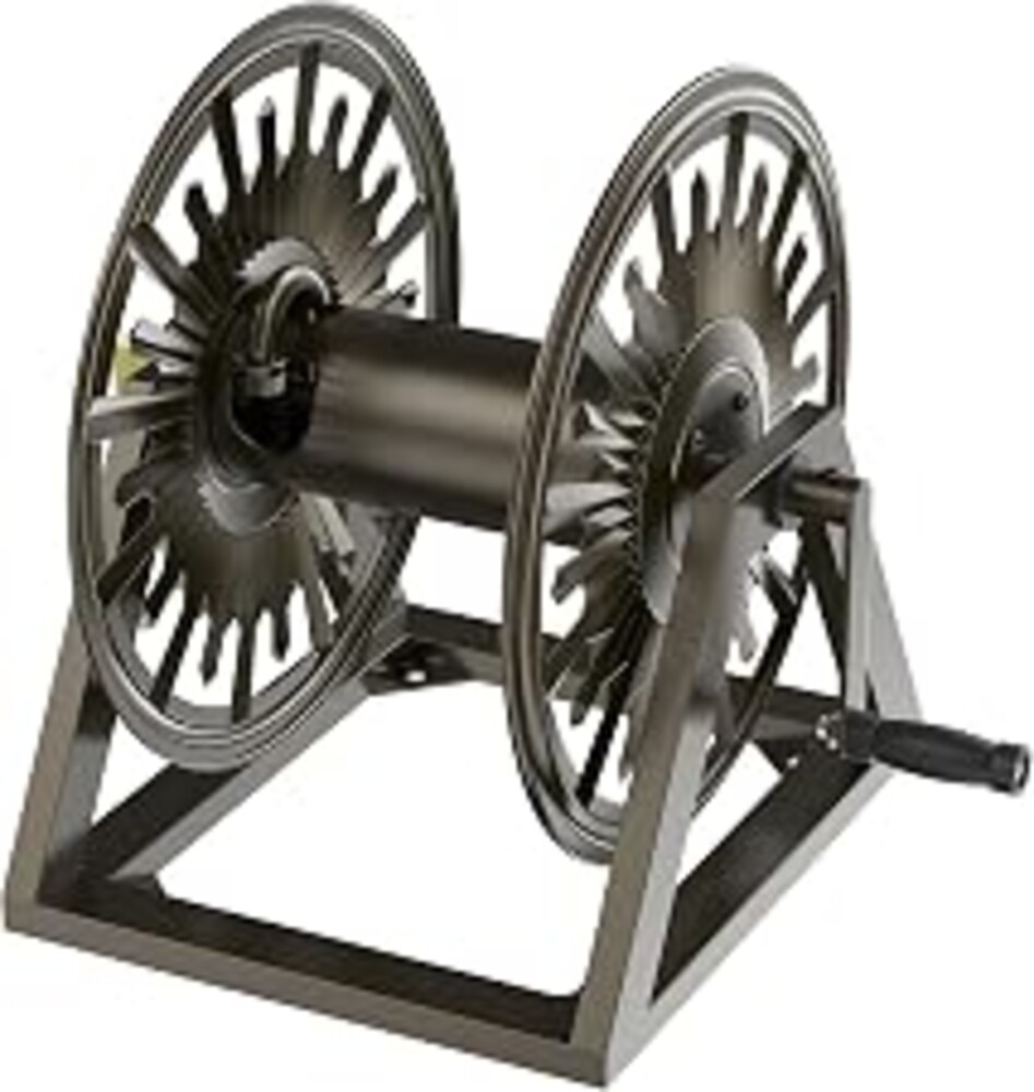 GOFORWILD Wall/Floor Mount Hose Reel, Holds 200-Feet of 5/8-Inch Hose | Decorative Hose Reel, Garden Heavy-Duty Water Hose Holder Winder Tidy Your Yard Farm Large Capacity