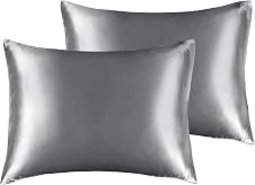 BEDELITE Satin Pillowcases, Toddler Size 13x18 Inch, Dark Grey, Set of 2 | Similar to Silk Pillow Cases, Soft and Cooling, Reduces Friction, Gentle on Hair and Skin, Envelope Closure, Women Men Gift