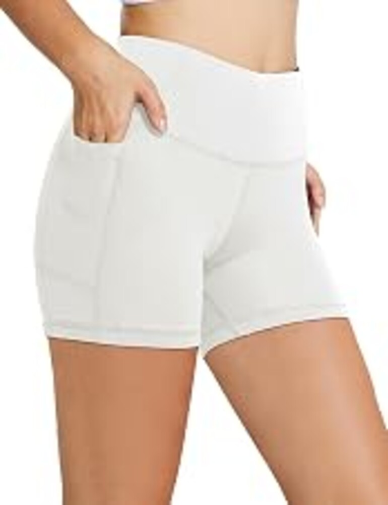 baleaf Women's High Waist Biker Shorts with 3 Pockets