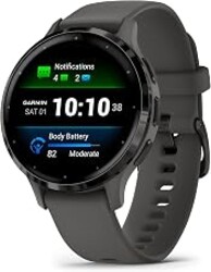 Garmin Venu® 3S, Premium Fitness Smartwatch, 41mm, Pebble Gray | Body Battery™ Energy Monitoring, Sleep Coach, Built-In Sports Apps, Built-In Speaker & Mic, Workout Benefit & Recovery Time
