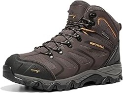 NORTIV 8 Men's Ankle High Waterproof Hiking Boots | Outdoor Lightweight Hiking Boots for Camping, Trekking and Mountaineering Armadillo