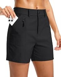 SANTINY Women's 5"/7" Hiking Golf Shorts with Pockets Quick Dry Lightweight | Stretch, Casual, Work, Shorts for Women, Walking, Travel, Outdoor, Summer