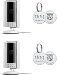 2 Ring Indoor Cam (2nd Gen), White with 2 Ring Pet Tag