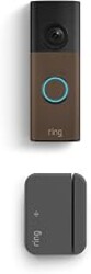 Ring Battery Doorbell (newest model), Matte Mocha with Outside Door Sensor, (newest model)
