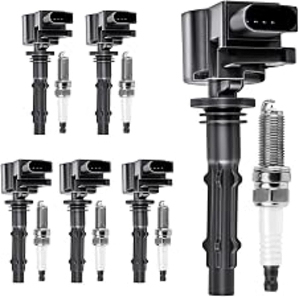 Motorevo Ignition Coil Pack and Plugs Compatible with Mercedes-Benz C300 | for 2.5L 3.0L 3.5L V6 C280 C300 C350 CLK350 E350 ML350 GLK350 SLK280 R350 & Dodge Sprinter 2500/3500 2005 2006 2007 2008 2009