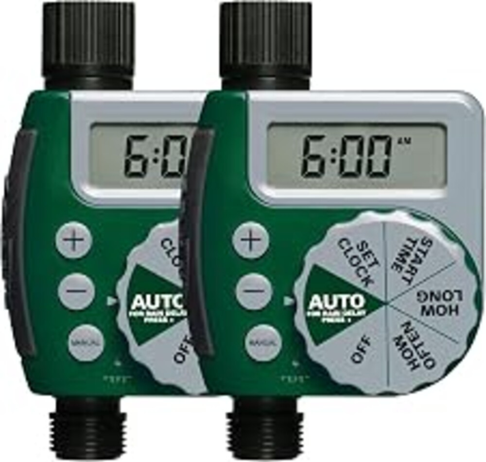 Orbit 62067 1-Outlet Programmable Digital Hose Watering Timer, 2-Pack