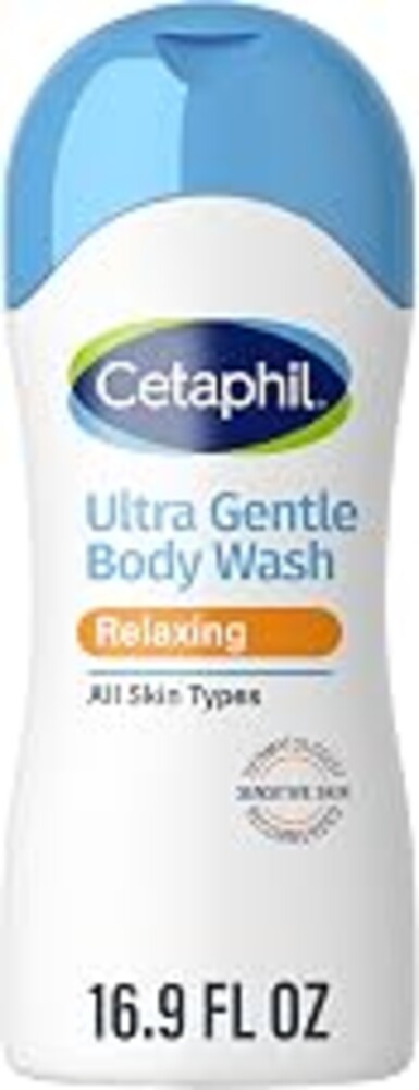 Cetaphil Ultra Gentle Refreshing Body Wash, Hypoallergenic, 16.9oz | Hypoallergenic, Fragrance-Free, Aloe Vera, Calendula, Vitamin B5, Moisturizing, Dermatologist Tested, Dry To Normal Skin