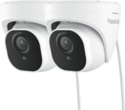 REOLINK PoE Security Camera RLC-820A (Pack of 2) 4K, Outdoor Surveillance | IP Dome, Human/Vehicle/Pet Detection, 25FPS Daytime, Works with Smart Home Automation, up to 512GB SD Card