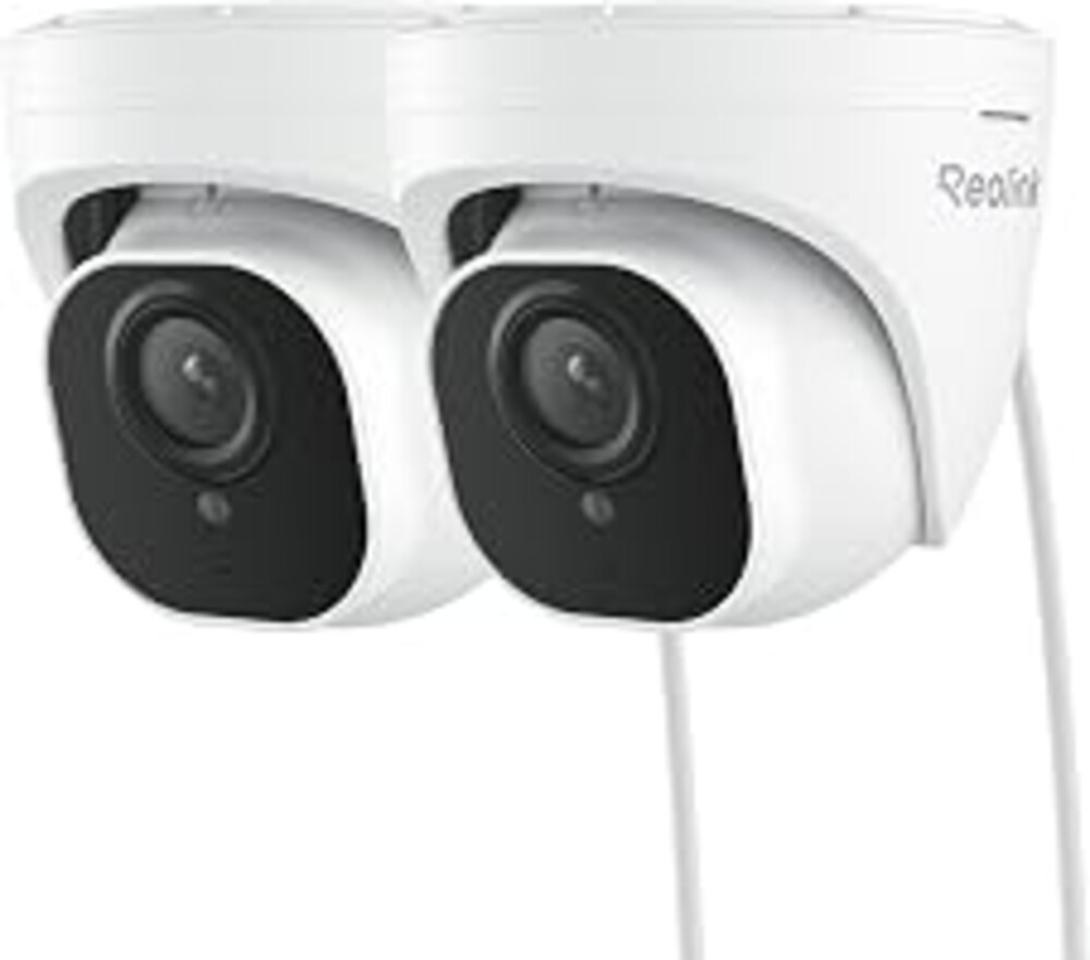REOLINK PoE Security Camera RLC-820A (Pack of 2) 4K, Outdoor Surveillance | IP Dome, Human/Vehicle/Pet Detection, 25FPS Daytime, Works with Smart Home Automation, up to 512GB SD Card
