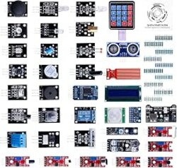 ELEGOO 37-in-1 Sensor Modules Kit with Tutorial Compatible with Arduino | Upgraded Parts, Suitable for UNO R3 MEGA Nano, 100% Compatible with Arduino IDE and STM32, Most Commonly Used Modules